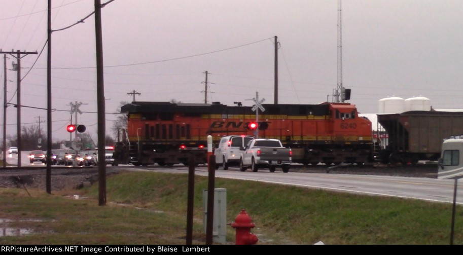 BNSF coal train DPU